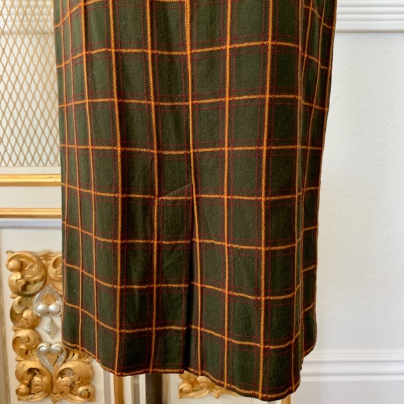 Vintage Evan-Picone Wool Plaid Skirt 10 - Picture 6 of 8